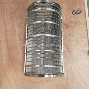 Stainless SS Filter Steel Wedge Johnson Wire Screen , Deep Well Water Pipes thumbnail-2