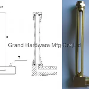 Male Thread Brass Tube Oil Level Indicator,OIL SIGHT GAUGE FOR HORIZONTAL DRUM thumbnail-4