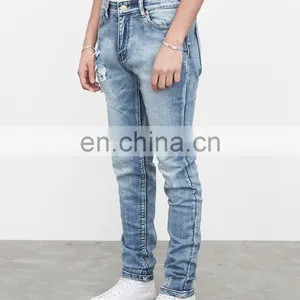 DiZNEW Destroyed Stretch Denim Jeans Rips Skinny Denim Man Jeans Pant Ripped Jeans thumbnail-5