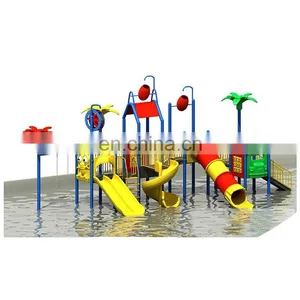 Best Quality Children Water Park Equipment Large Plastic Curved Playground Slides for Sale thumbnail-5