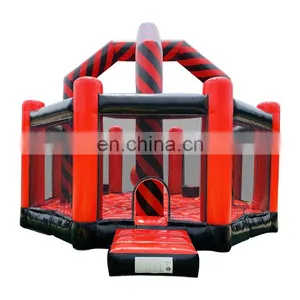 Red Inflatable Wipeout Wrecking Balls Arena Team Building Fun Wipe Out Games For Sale thumbnail-1