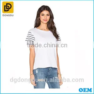2016 China Factory OEM Service Wholesales 100% Cotton Lady T Shirt thumbnail-2