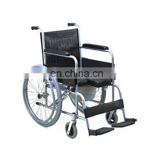 Disabled Equipment Healthcare Folding U Shaped Commode Seat Toilet Wheel Chair thumbnail-3