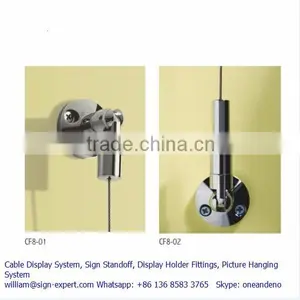 Cable Wire Suspension Advertisement A4 Acrylic Pocket Display thumbnail-2