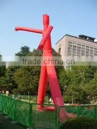 Red Waterproof Two Leg Advertising Inflatable Air Dancer Inflatable Sky Man thumbnail-1