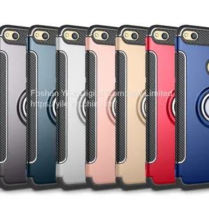 Finger Ring Holder Hard Magnetic Silicone Phone Case for Iphone 6 7 8 10 X Xr Xs Max Case With Ring Phone Cases thumbnail-1