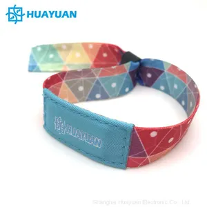 Passive 13.56MHz NFC Wristband NTAG216 Woven RFID Bracelet for Event thumbnail-4