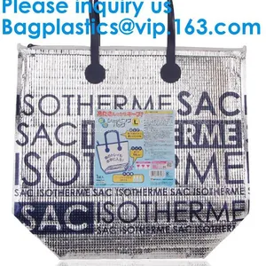 Insulated Thermal Non Woven Aluminum Foil Cooler Bag For Frozen Food,Reusable Insulated Aluminum Foil Thermal Lunch Cool thumbnail-5