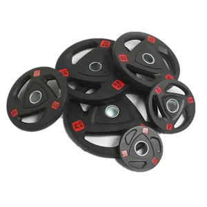 CM-826 Black Barbell Plate Fitness Equipment Exercise thumbnail-1