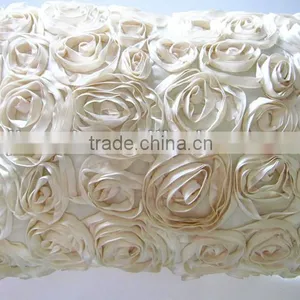 Ribbon Embroidery Cushion thumbnail-1