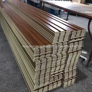 Factory WPC Cladding Easy Install Backyard Board Waterproof Composite Wood Interior Wall Cladding PVC WPC Wall Panels,Skirting Boards,Cornice Mouldings thumbnail-4