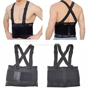 Breathable Moving and Warehouse Jobs Safety Back Belt Industrial Work Back Brace Back Support Belt Adjustable Removeable Straps thumbnail-2