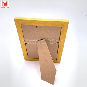 Hot Selling Eco Friendly Simple Stylish Yellow MDF Photo Frame Modern Gift Decor thumbnail-5