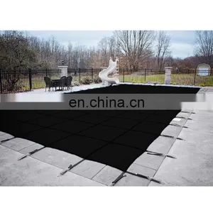 Outdoor Inground Rectangle Bache Pour Piscine PP MESH Swimming Pool Winter Safety Cover thumbnail-2
