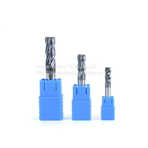 2/4/6 Flute HRC 45 55 65 Solid Carbide End Mill for Metal Machining With Coating AlTiN TiSiN AlTiSiN thumbnail-4