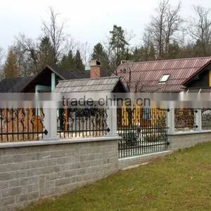 Factory Price Cheap Wrought Iron Fence Wholesale thumbnail-1