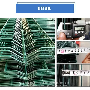 Curvy Welded Wire Fence Supplier PE Coated and PVC Coated Welded Wire Fencing Curvy Welded Wire Mesh Fence/BOLI WIRE MESH QUALITY WELDED WIRE FENCING thumbnail-1