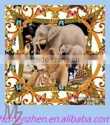 2015 New Design Silk Scarf Shawl of Animal Pattern thumbnail-1