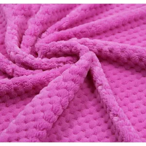 100% Polyester Jacquard Flannel Fleece Knitted Fabric thumbnail-1