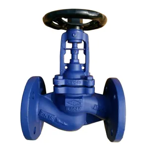 Germany Standard DIN Bellow Sealed Globe Valve Ductile Iron Cast Iron WCB SS304 HT HP Steam Valve Regulator Leak Prevention thumbnail-3