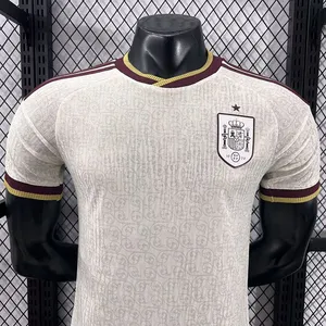 2627 Spain Away Team World Cup Jersey Player Version Sports Short Sleeve Football ShirtPlayer Version Jersey thumbnail-5