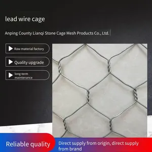 Lianqi Network Industry Galvanized Wire Mesh Gabions for River Engineering, Hot-dip Galvanized Wire Mesh Gabions, Gabion Stone Baskets for River Bank Protection thumbnail-5