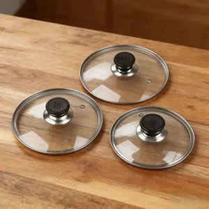 G Type Tempered Glass Cookware Top Impact Resistant Transparent Cover With Firm Rim for Different Sizes of Pots and Pans thumbnail-1