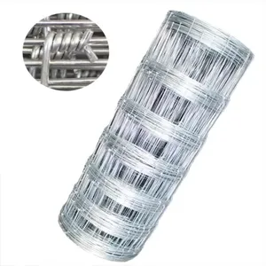 Farm Field Cattle Fence High Tensile Hinge Joint Fixed Knot Galvanized Sheep Farm Field Deer Cattle Mesh Fence thumbnail-2