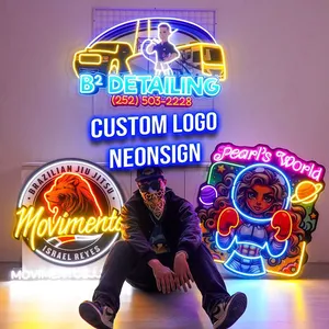 Acrylic Letters Logo Uv Neon Sign Custom Design Led Neon Light Up Sign For Business thumbnail-4