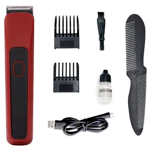 Professional USB Rechargeable Cordless Hair Trimmer With Precision U-Blade Electric Hair Clipper for Men Home Hotel and Barber Use thumbnail-2