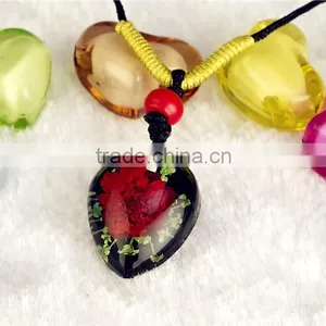 Real Insect Flower Sea Life Embedded Wholesale Fashion Women Necklace thumbnail-2