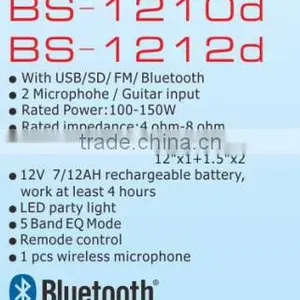 Active Bass Speaker 2.0 Professional Light Bluetooth Speaker thumbnail-5