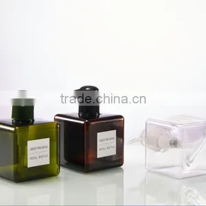 250 ml Square PETG Plastic Bottles, Simple Travel/household Replacement Outfit thumbnail-2