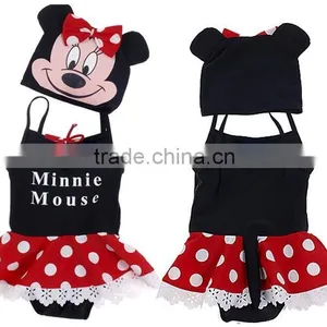2015 Fashion Kids Swimsuit Lovely Mickey and Minnie Designs for Girls and Boys. Kids Swimwear,chidlren Swimsuit thumbnail-2