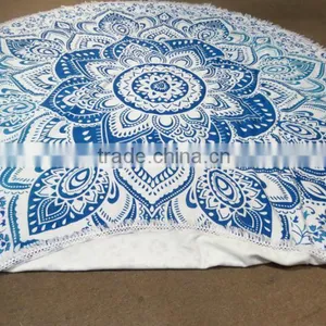 Hippie Beach Blanket Mandala Tapestries Towel thumbnail-3