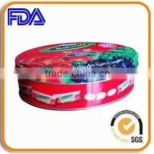 Colorful Oval Sugar Candy Tin Box thumbnail-1