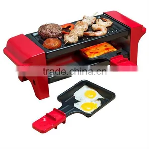 Non-stick Coating Mini Size Electric Raclette Grill Indoor Grill For 2 Persons RG-202 thumbnail-1
