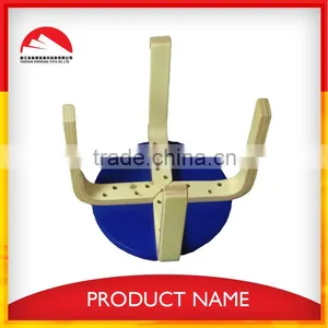 Children Cartoon Design Blue Wooden Dinning Chair thumbnail-2