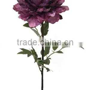 Artificial Flower of Christmas Peony Stem 28" H thumbnail-1