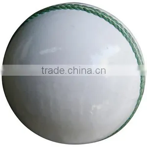 Cricket Ball White Made From Leather and Cork thumbnail-1