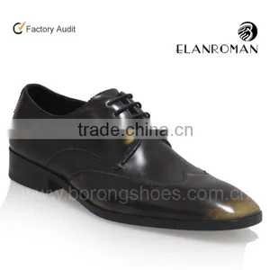 Burning Waxing Genuine Leather British Shoes for Men on Wholesale thumbnail-1