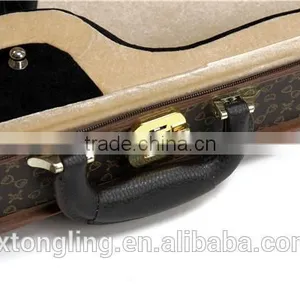 High Grade Leather Violin Case With Lock thumbnail-5