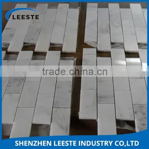 Hexagon Shape no Color Change Polished White Marble Stone thumbnail-1