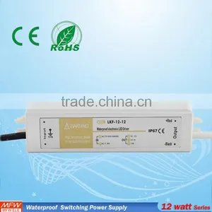 LKF-12-15 12 Watt 15 VDC Led Power Supplies Mini Led Waterproof Power Supply thumbnail-1