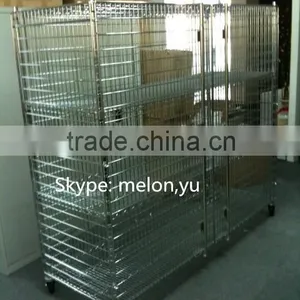 Chrome Security Cage Cart for SMT Components thumbnail-3