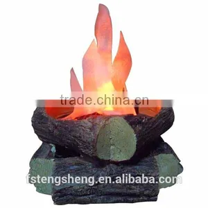 Halloween Decor Fake Camfire Wood Led Flame Decoration Lamp thumbnail-1