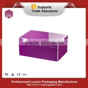 Orange Color Velvet Insert Storage Jewelry Box for Ring thumbnail-3