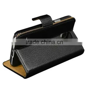 Luxury Wallet Genuine Real Leather Case,Book Leather Case For HTC ONE M8 thumbnail-3