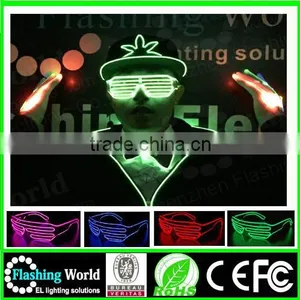 Hot Selling High Brightness el Wire Led Glasses thumbnail-3