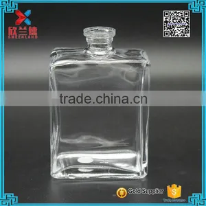 Wholesale 100ml Clear Empty Rectangle Perfume Glass Bottle With Pump Sprayer thumbnail-2